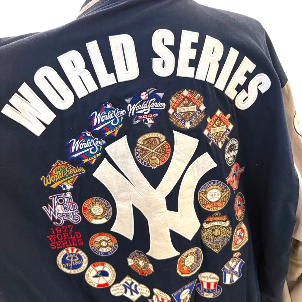 Yankees Navy and Tan Varsity Jacket - Picture 4 of 4